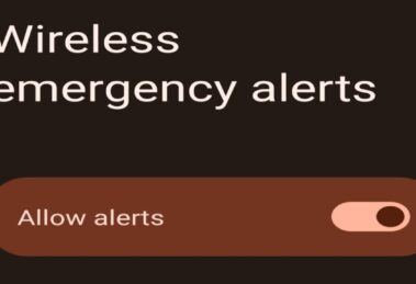 Disable Wireless Emergency Alerts